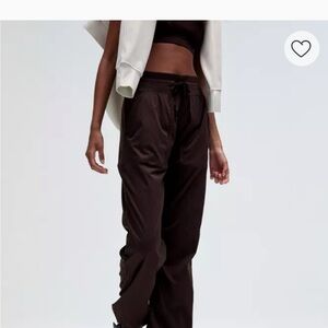 Lululemon Athletica Dark Brown cropped dance studio joggers